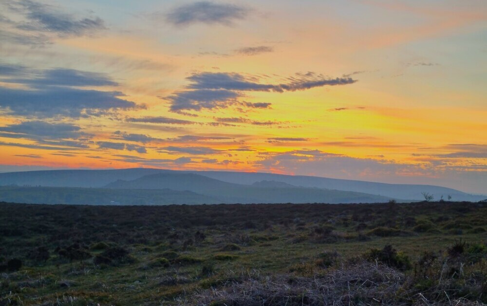 Dartmoor landscape taken with mobile phone