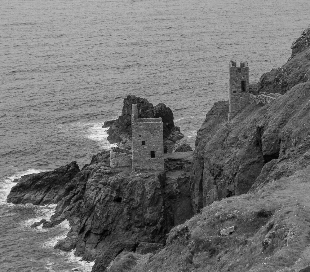 botallack Mine black and white