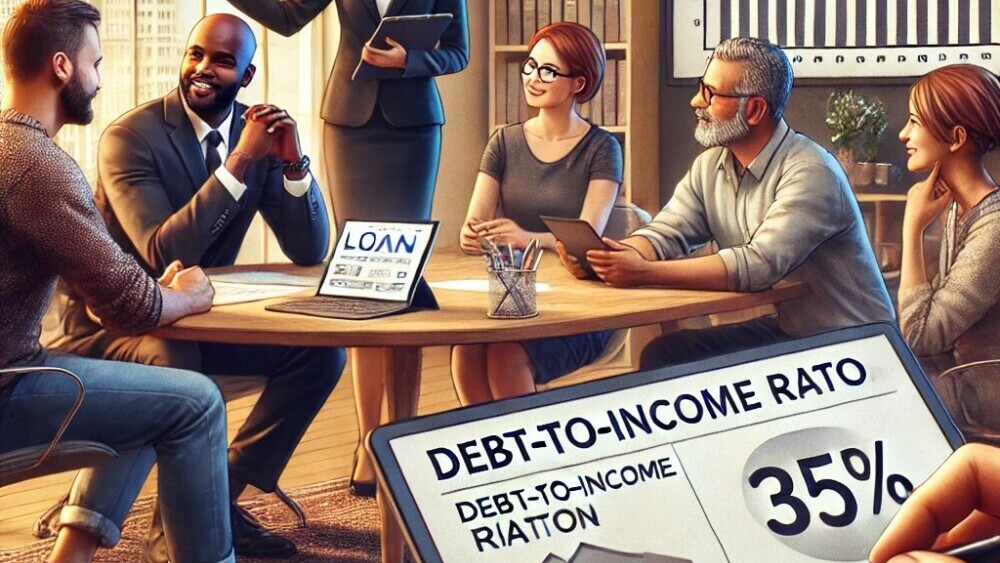Round Table of people discussing Debt to income ratio