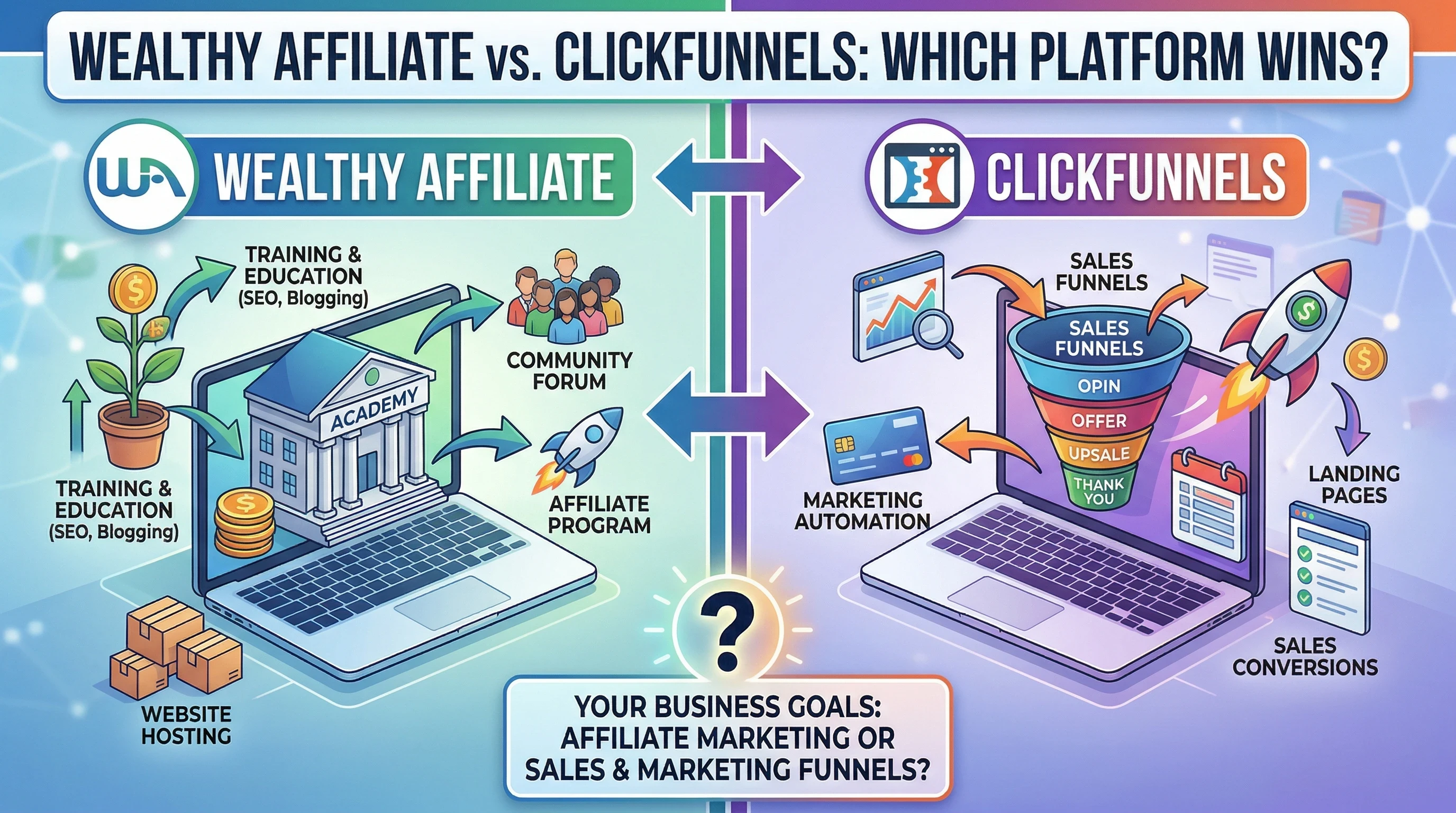 Wealthy Affiliate Vs ClickFunnels: Which Platform Wins?