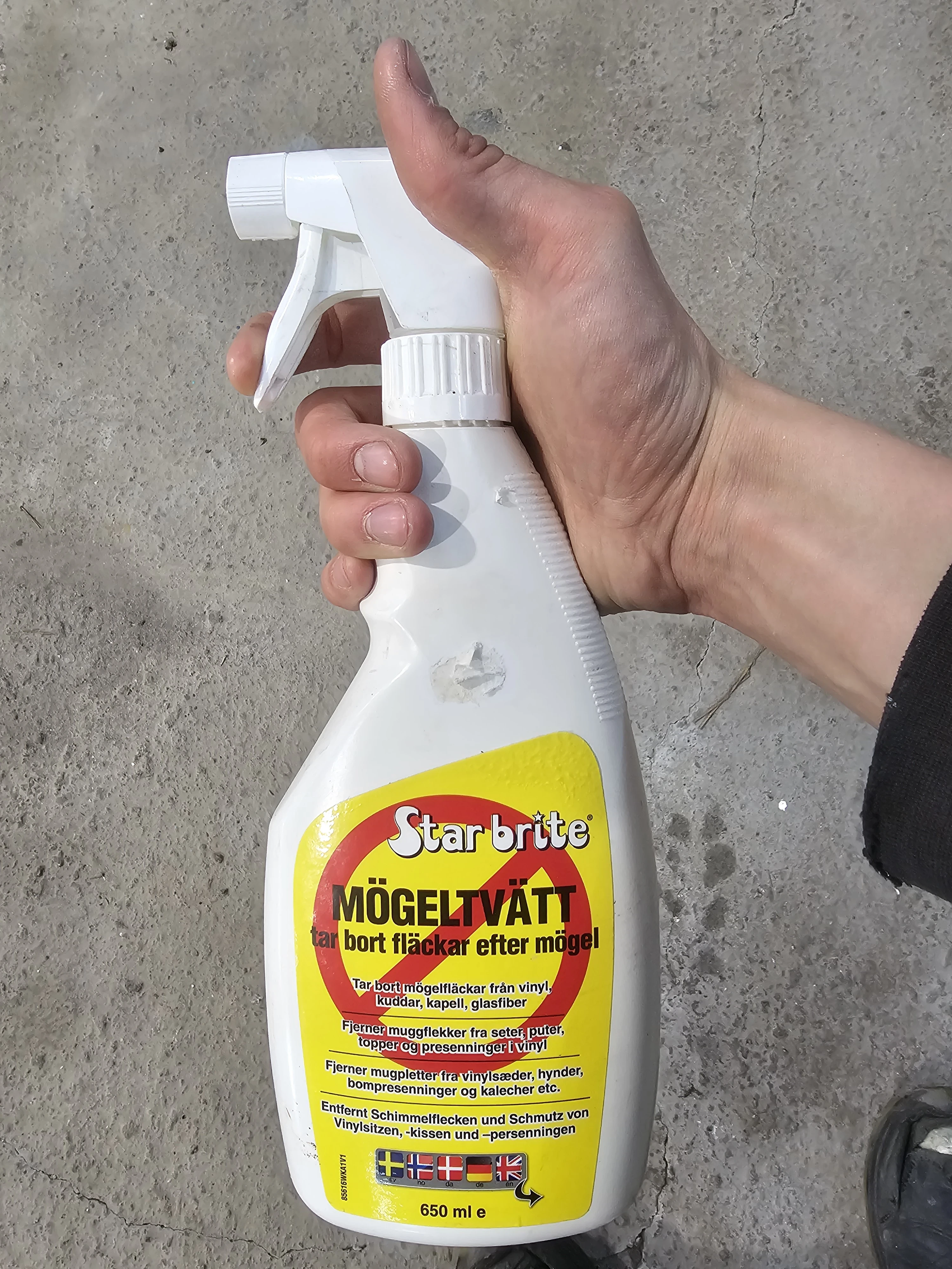 Star brite Mildew Stain Remover för mögelfläckar på båt