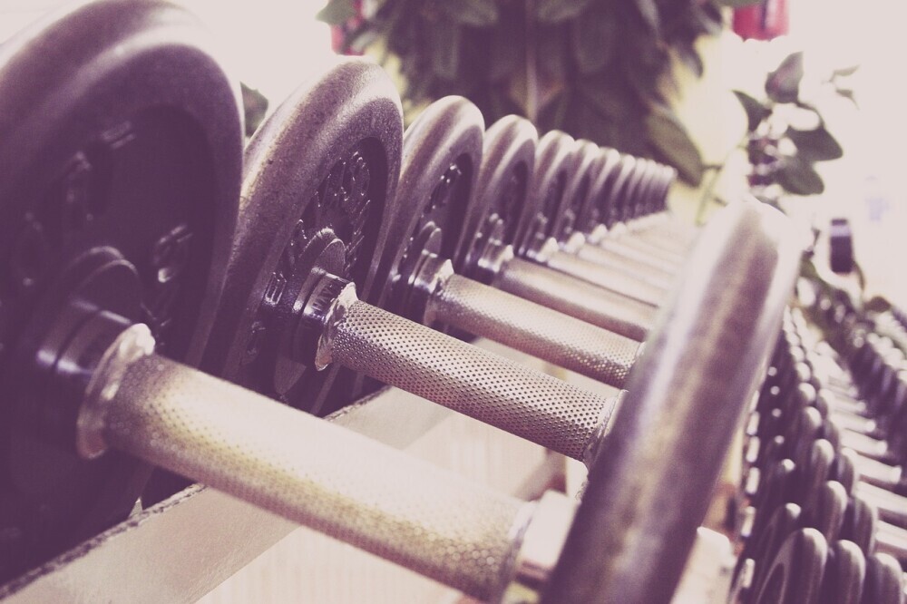 Free weights are good for strength training