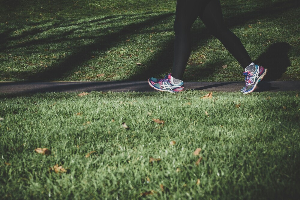 Starting off with a walk outside regularly can be a great way to start with an exercise routine.