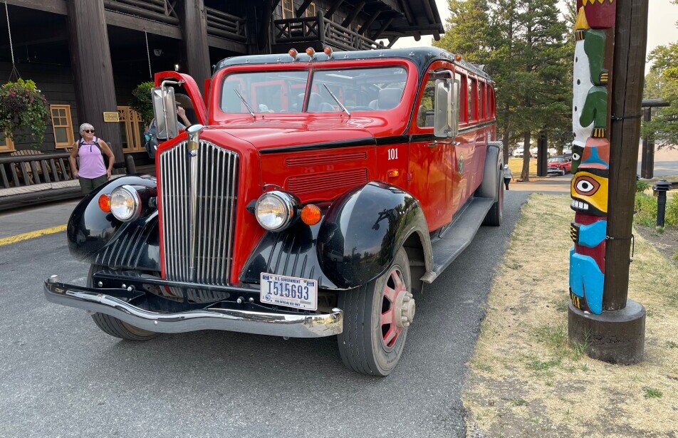 Red Bus Glacier National Park