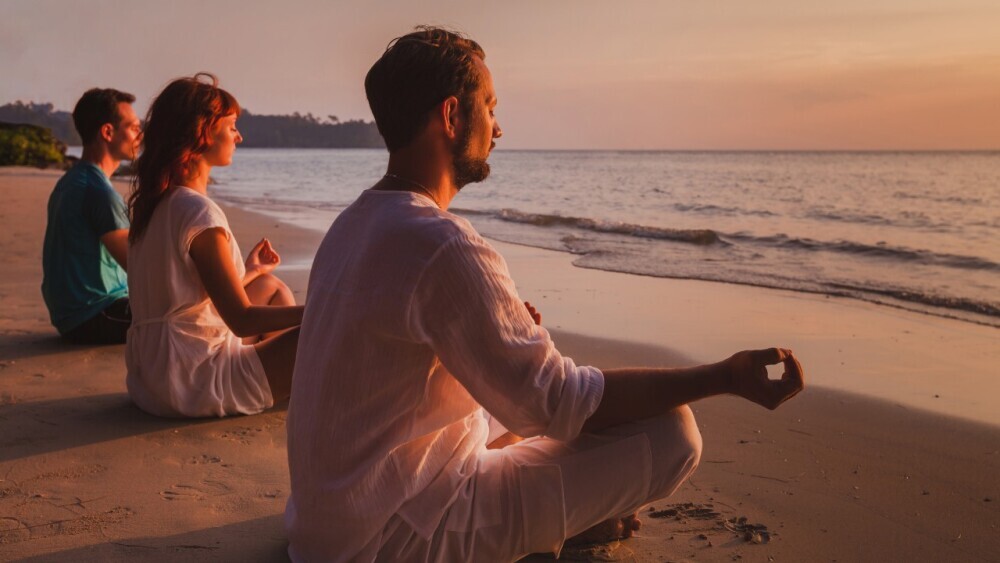 New Age Spirituality Meditation Setup
