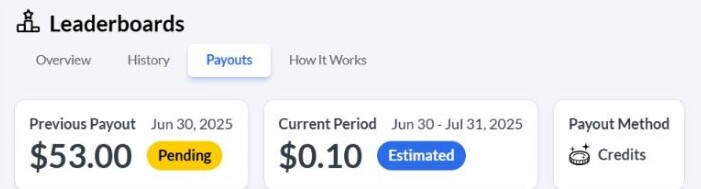 June Points Rewards Payment