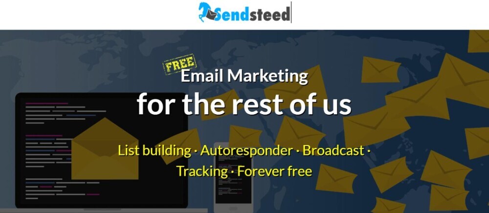 Send Steed Landing Page Screenshot