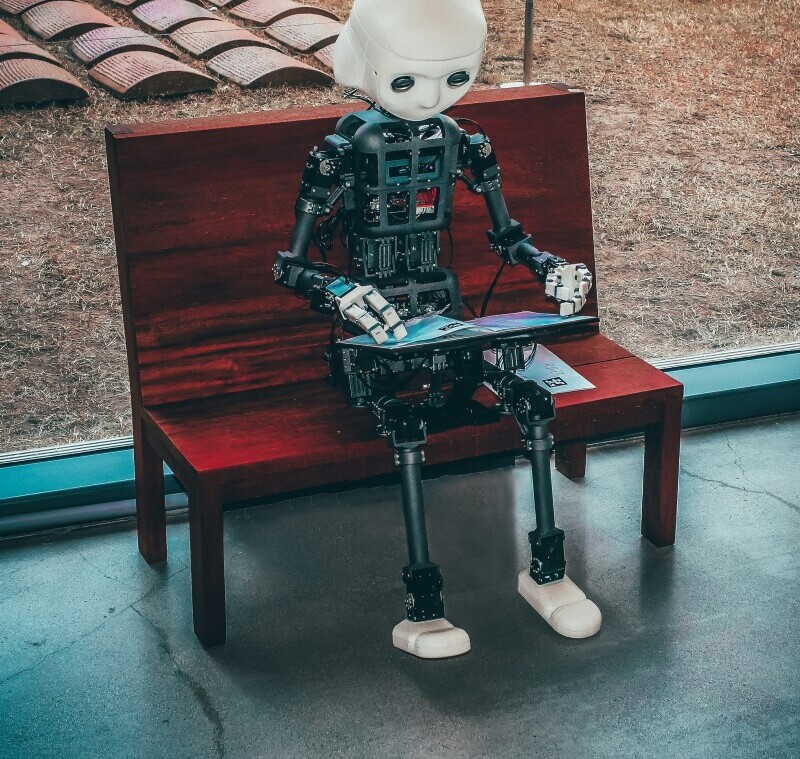 AI robot works from anywhere on laptop pc