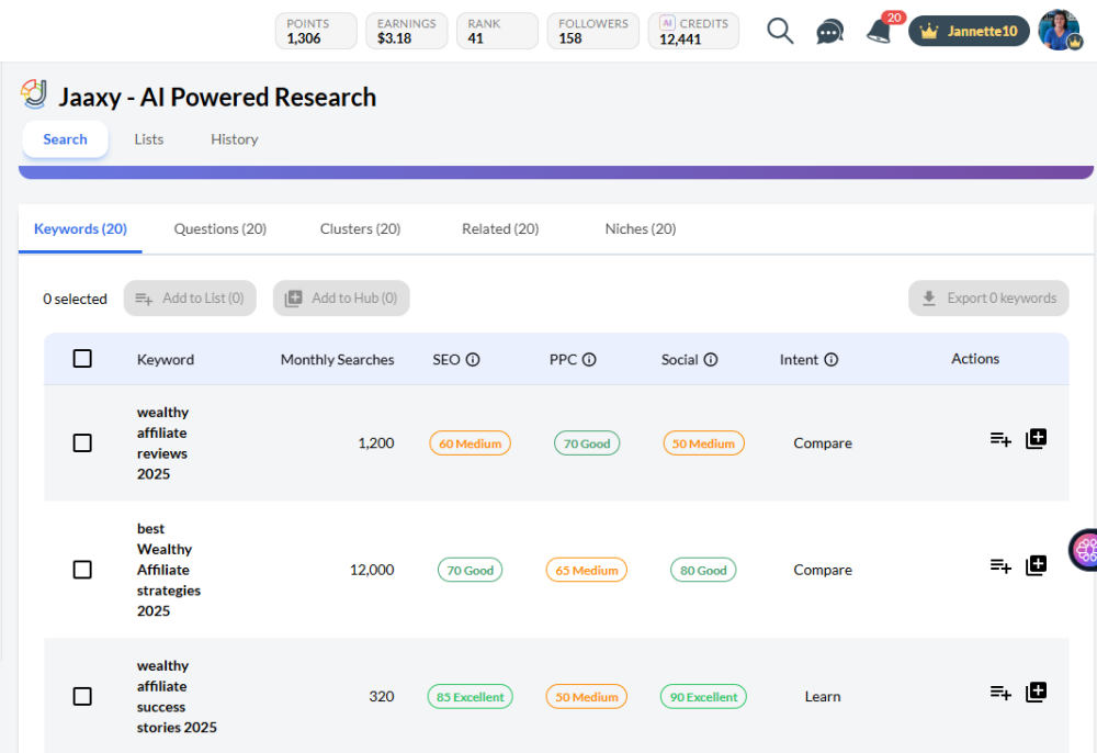 How To Use Jaaxy Inside Wealthy Affiliate