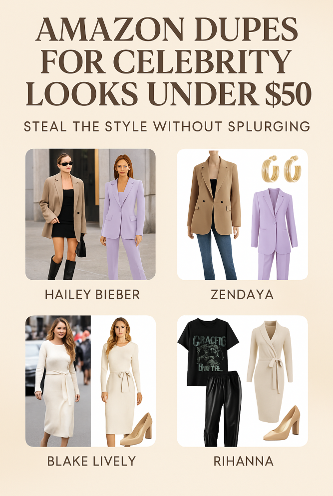 Amazon Dupes For Celebrity Looks Under $50