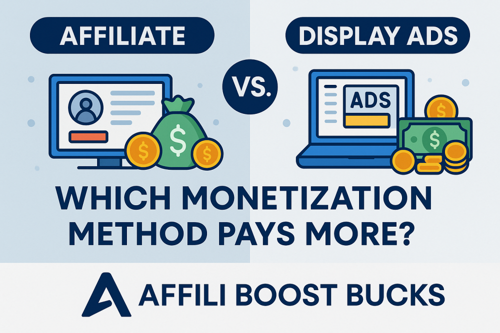 Affiliate Vs Display Ads: Which Monetization Method Pays More?
