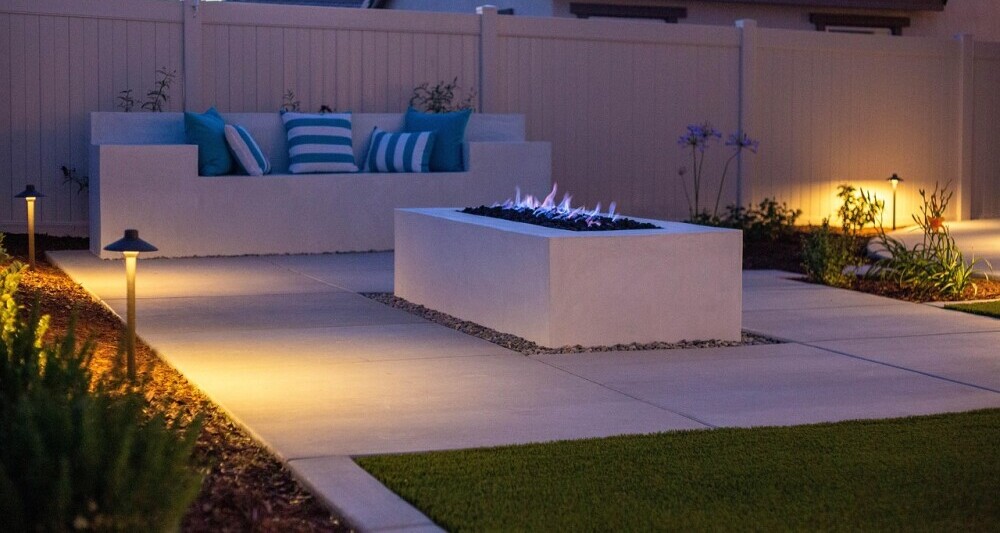 Firepit and outdoor seating