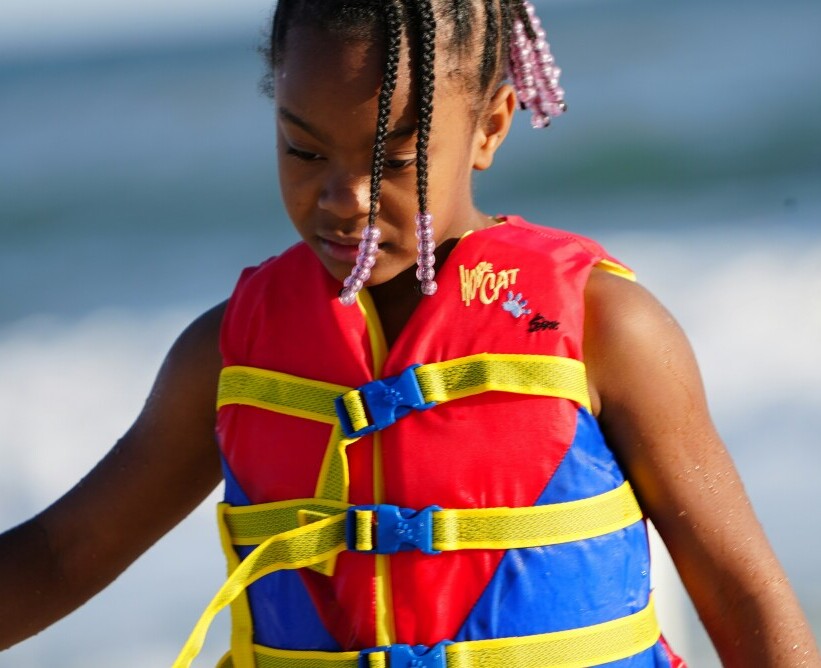 girl with life vest