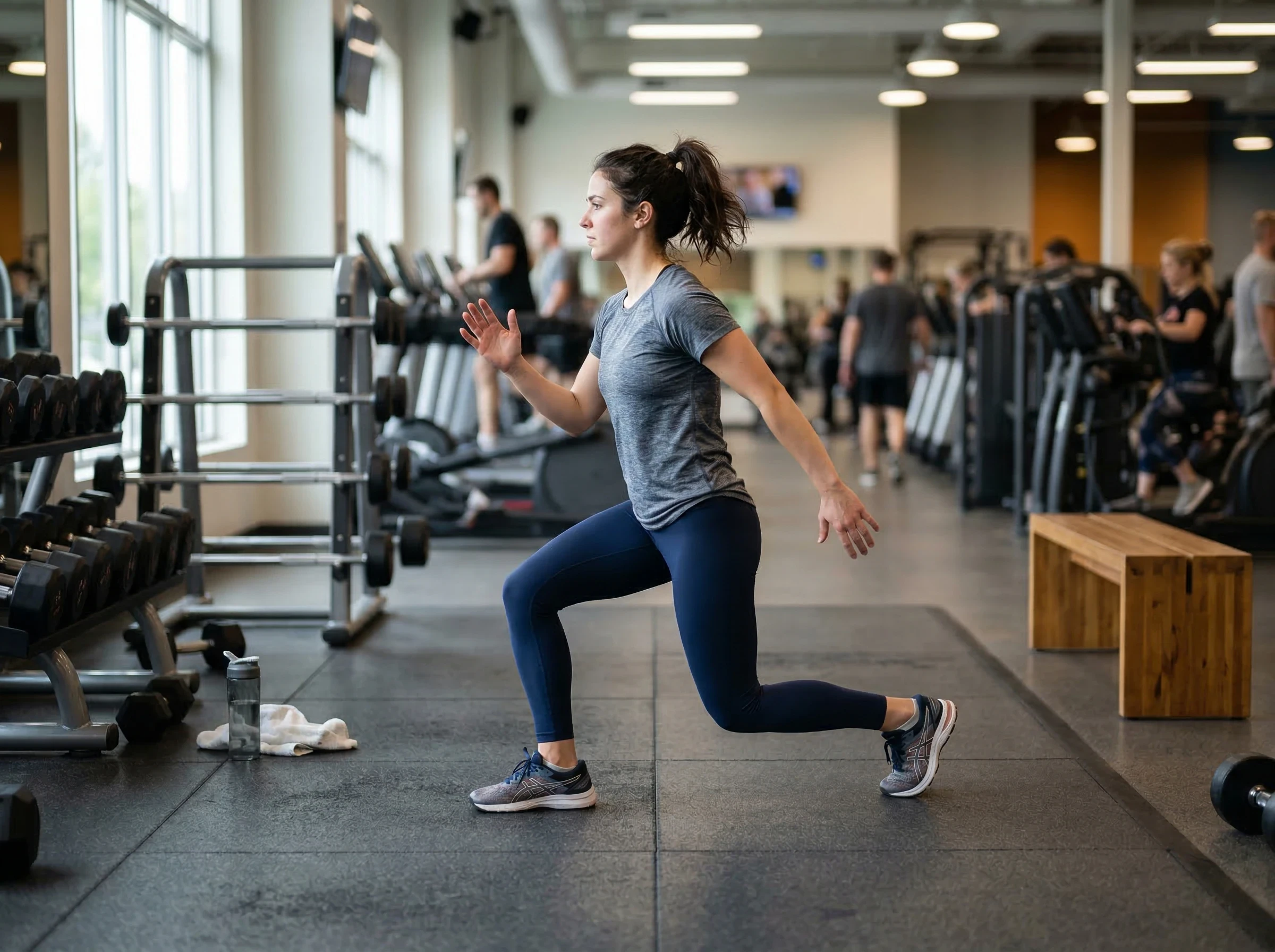 Gym Etiquette Tips highlighting importance of warming up before exercise