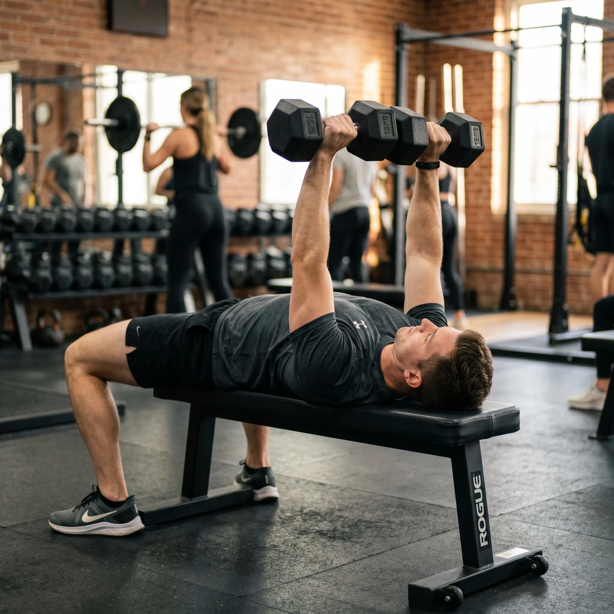 4 Day Workout Routine For Beginners upper body exercise demonstration