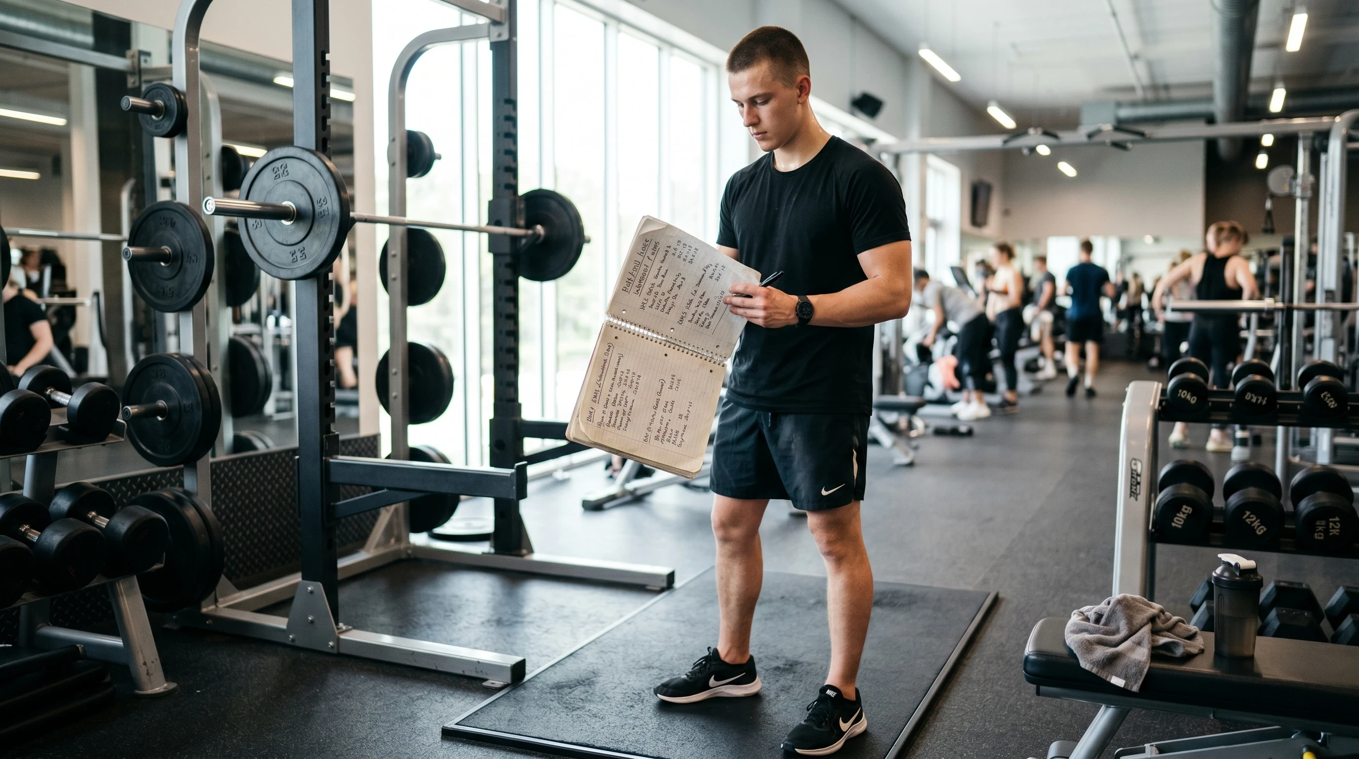 Push Pull Legs Workout For Beginners plan in a modern gym