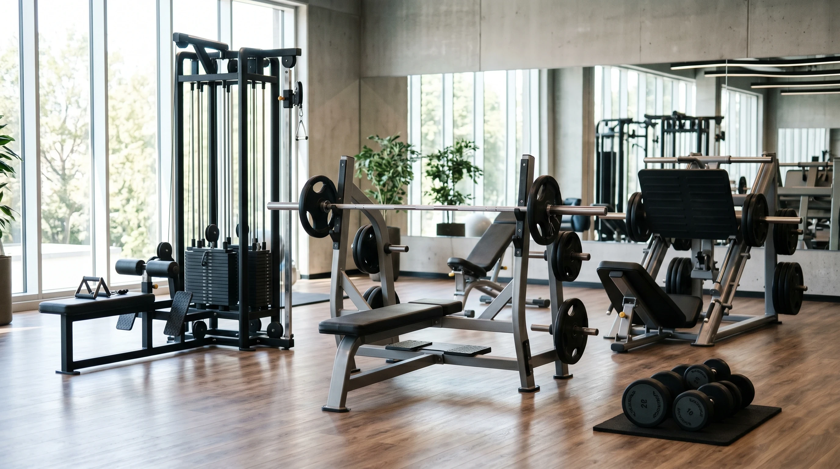 Push Pull Legs Workout For Beginners equipment setup