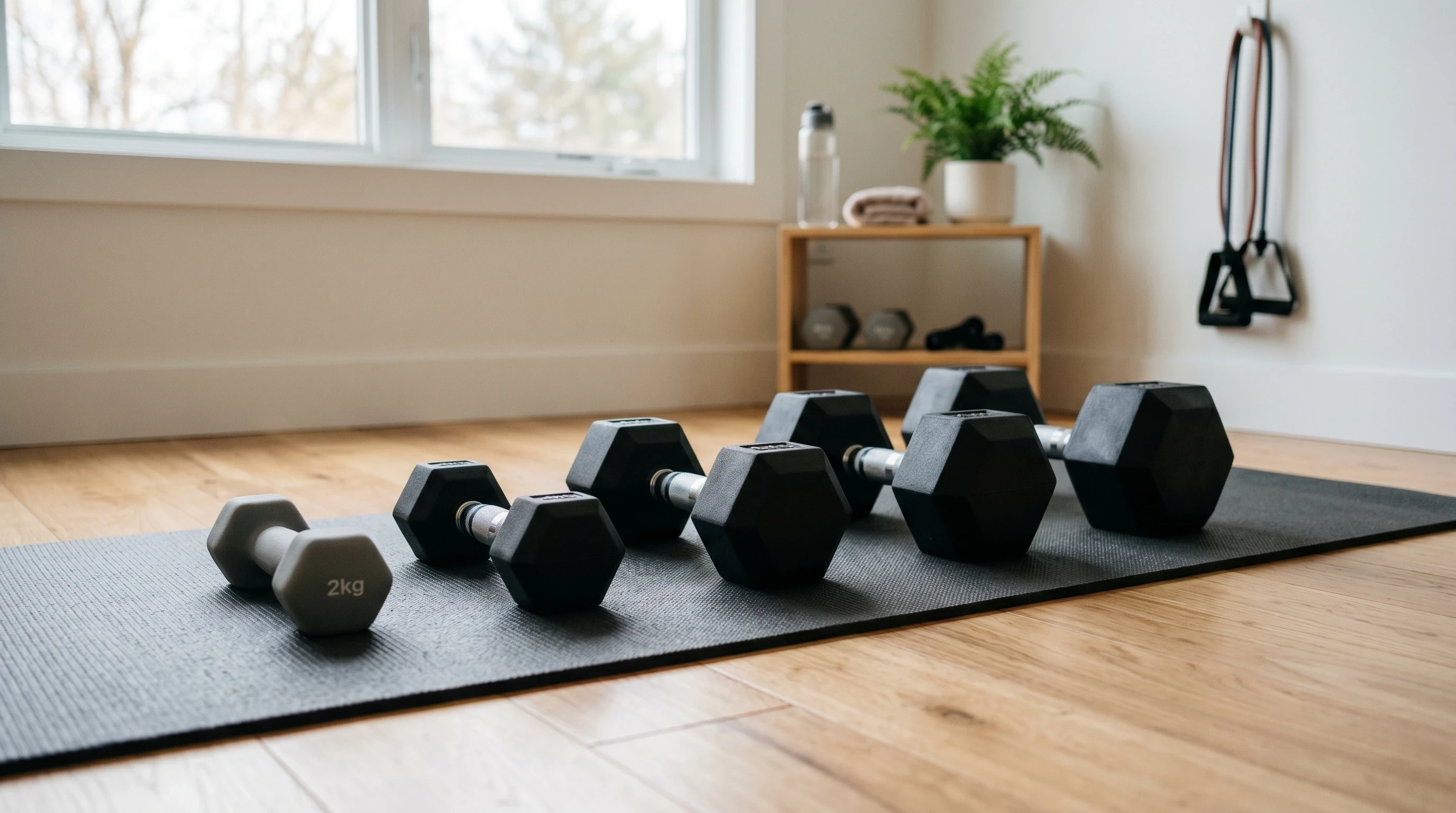 Beginner Dumbbell Workout At Home progressive overload with heavier dumbbells