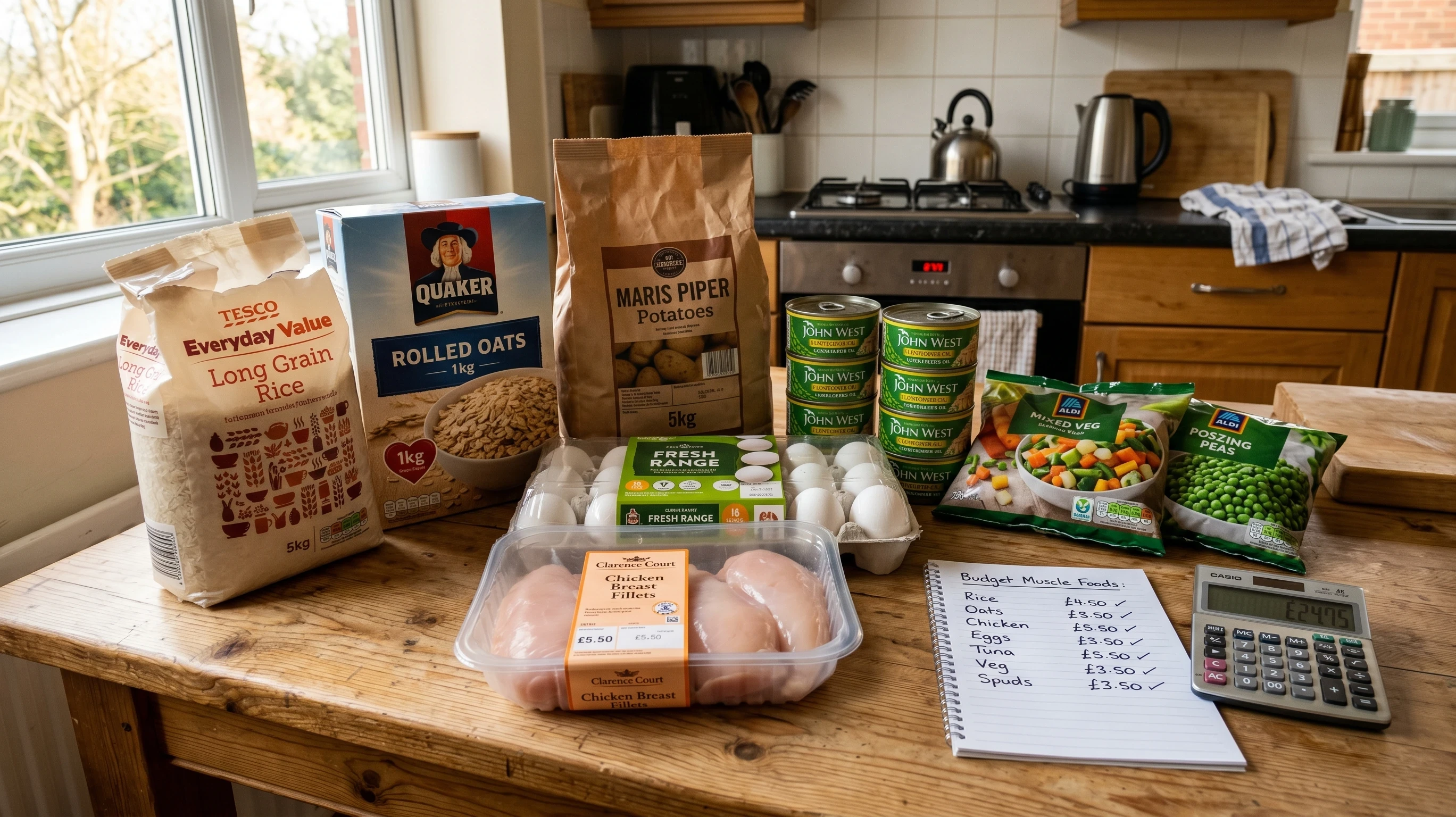 Cheap Bulk Meal Recipes For Beginners grocery shopping with affordable muscle-building foods