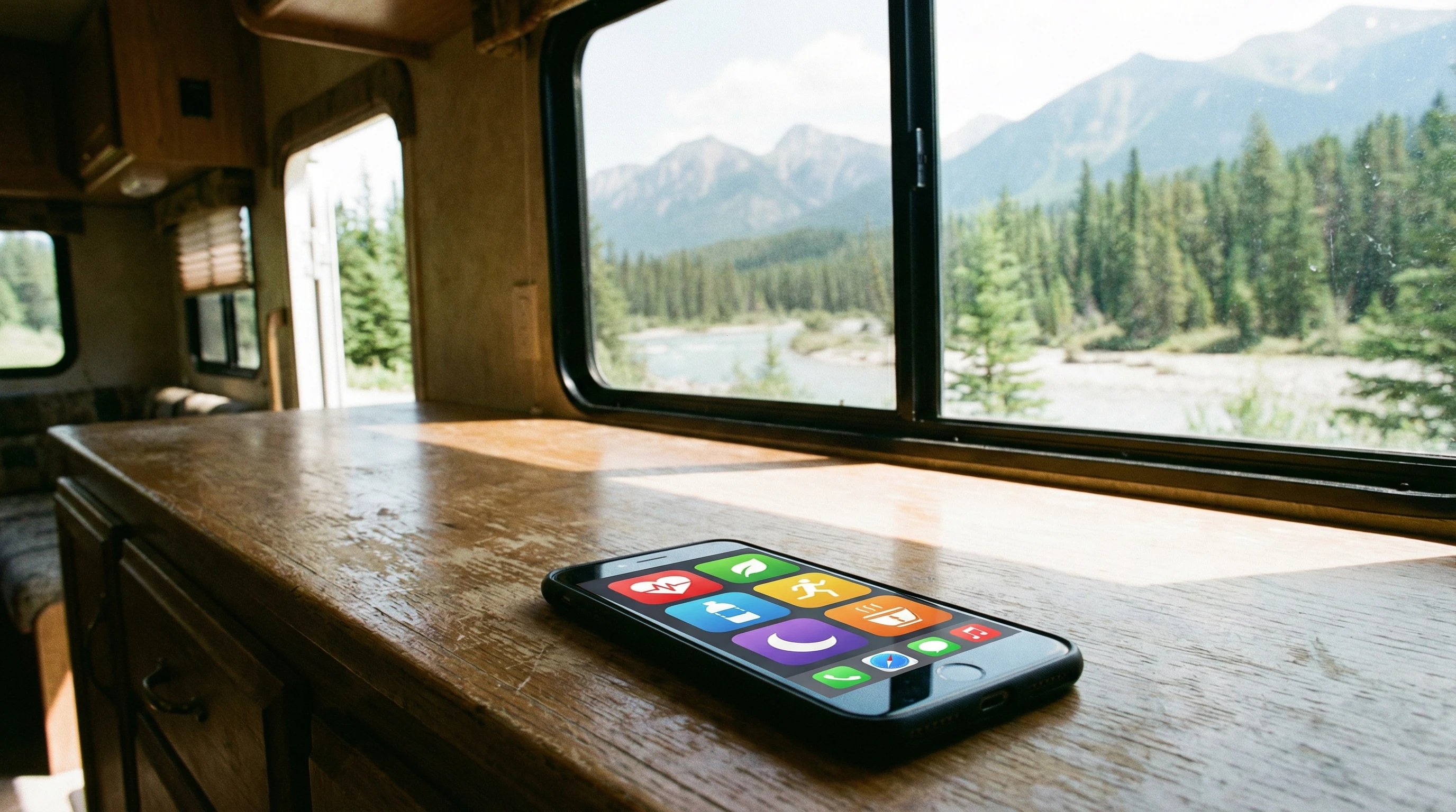 Smartphone Tracking Health Data in RV Setting