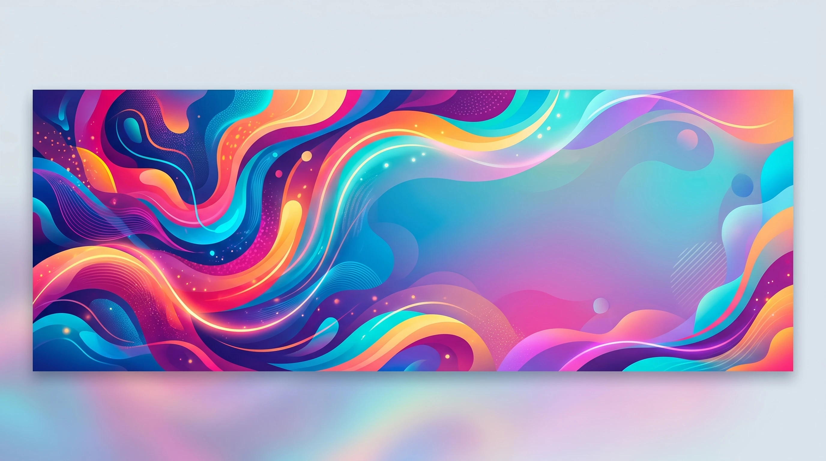 Vibrant AI-generated artwork being used as an email newsletter header graphic