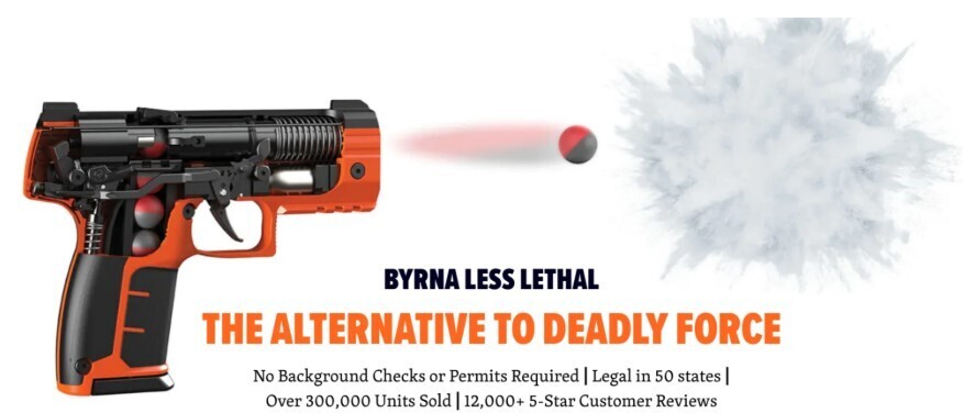 byrna versus a hand gun