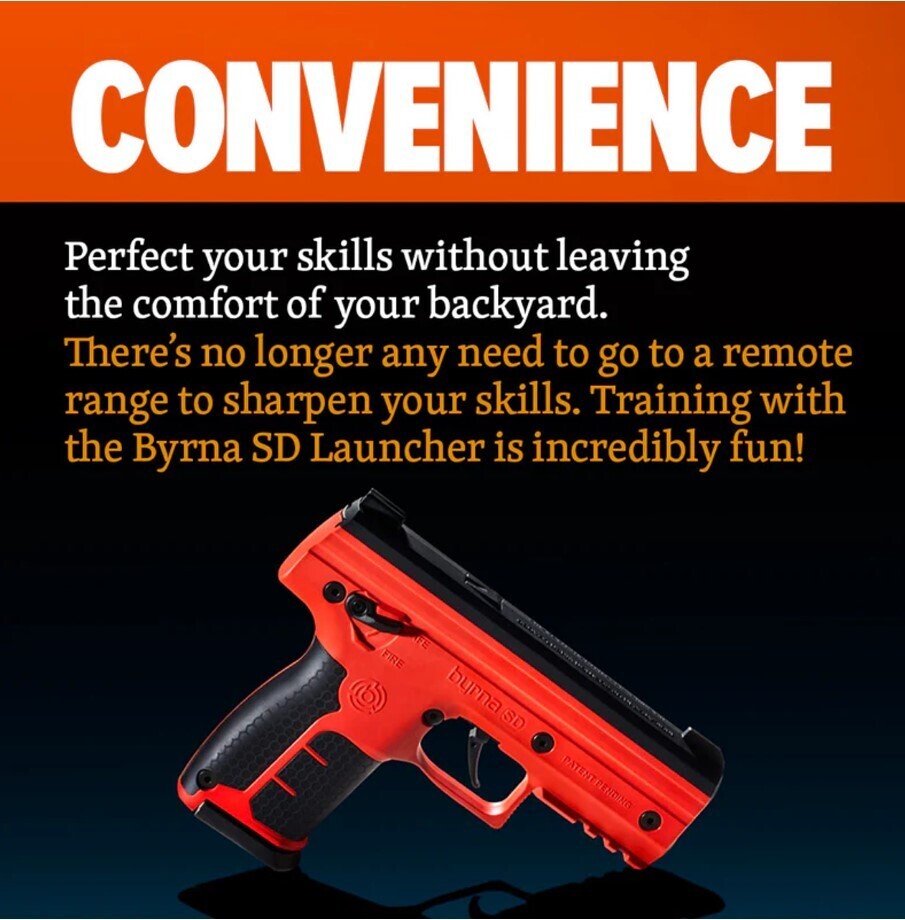byrna versus a hand gun
