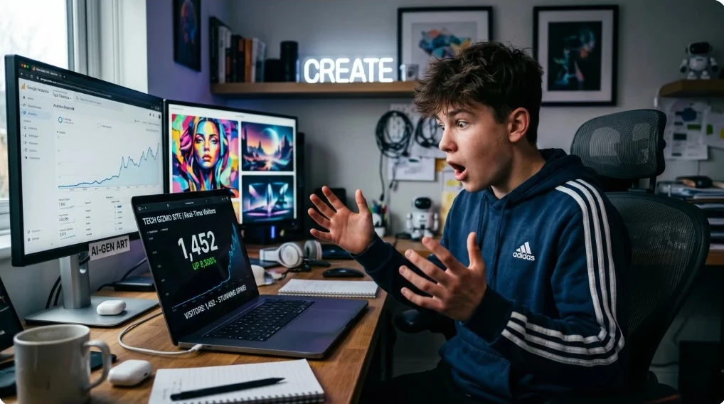 AI-generated blog content helping increase website traffic