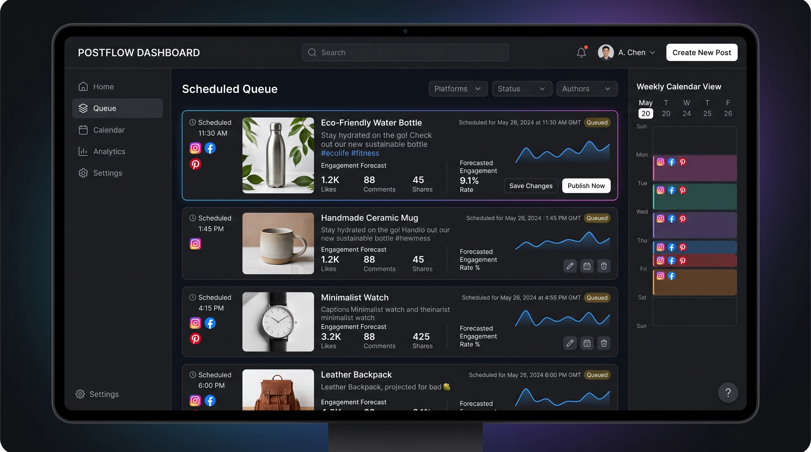 AI-automated product sales dashboard
