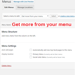 Get more from your menu