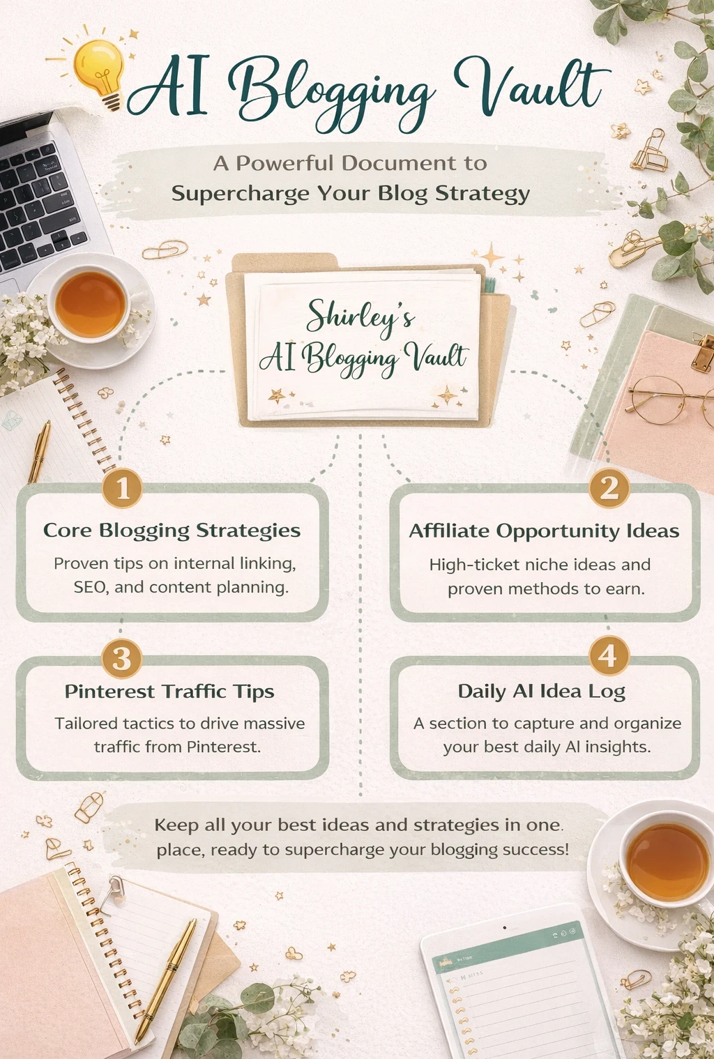 AI Blogging Vault Infographic