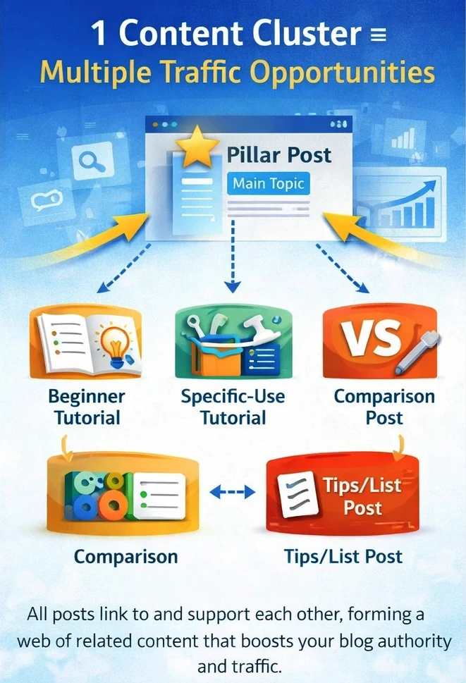 Content Cluster infographic image