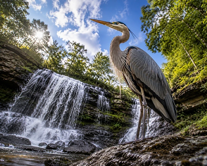 Heron Low Angle
