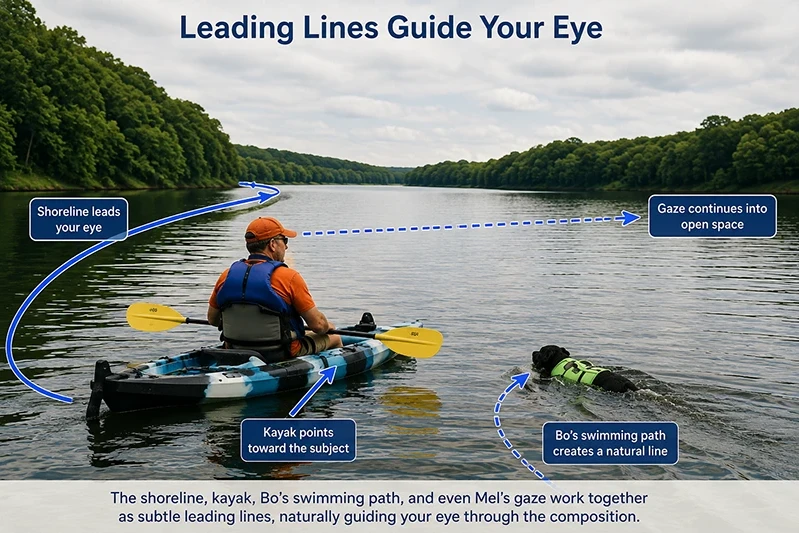 Leading Line Annotated Image