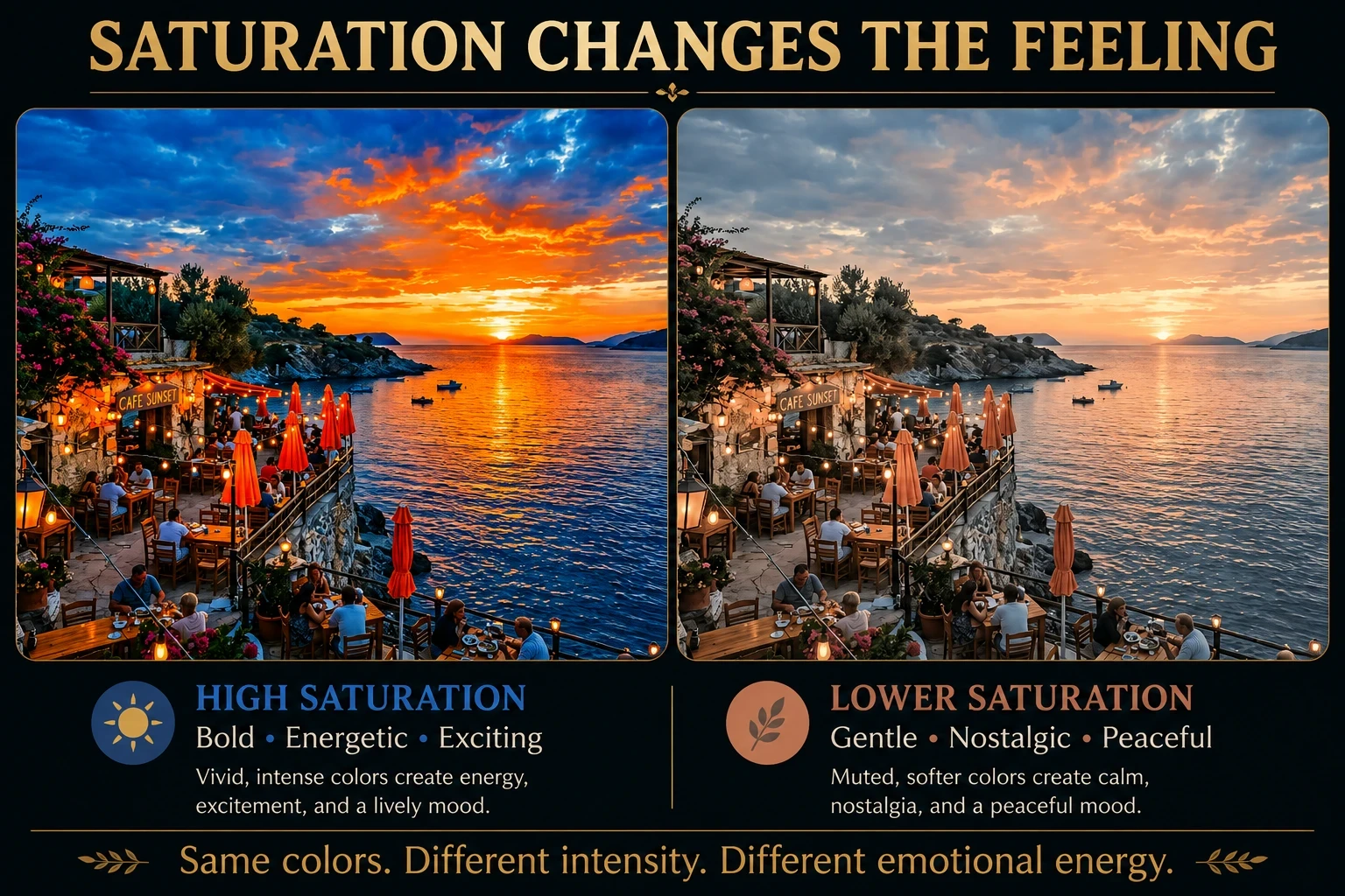 Seaside-cafe-saturation comparions