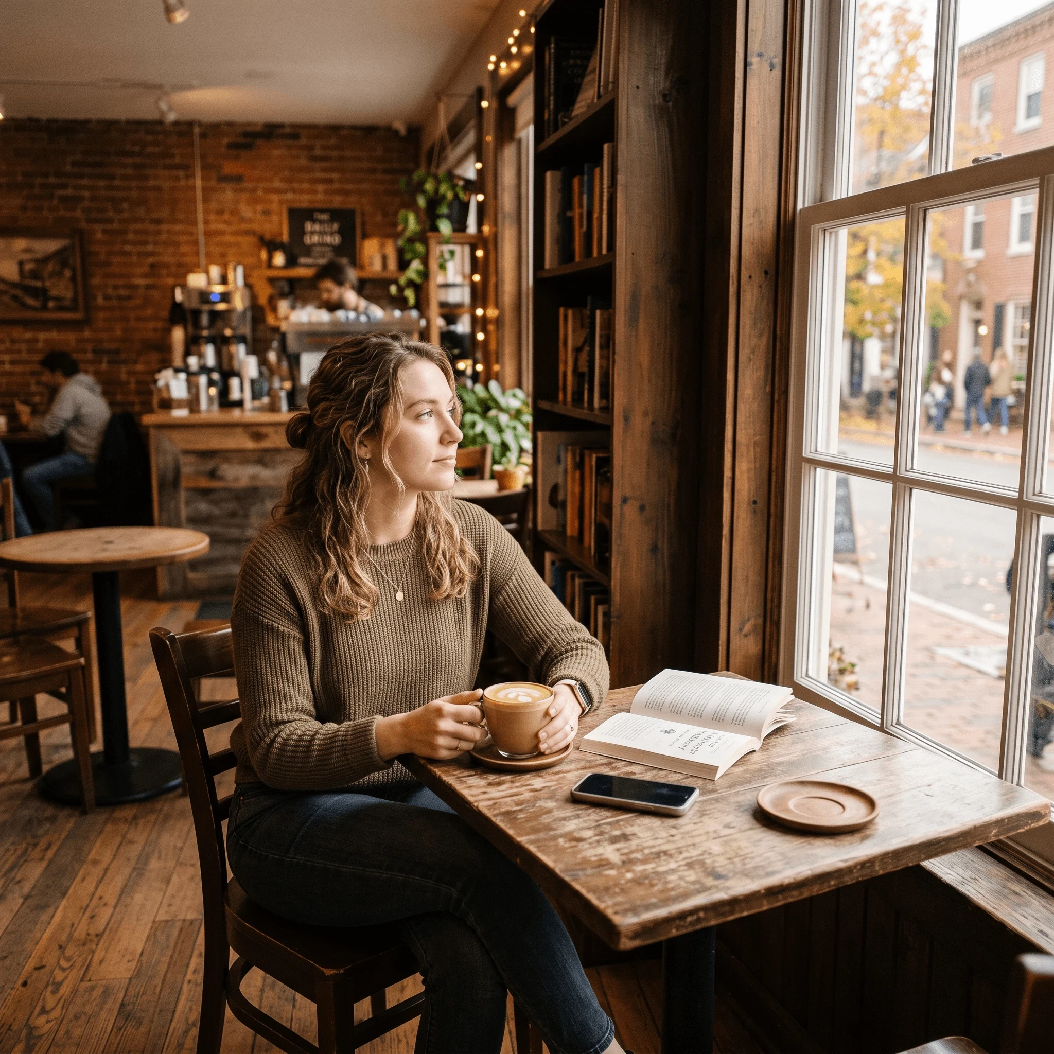 Woman in Cafe - Basic