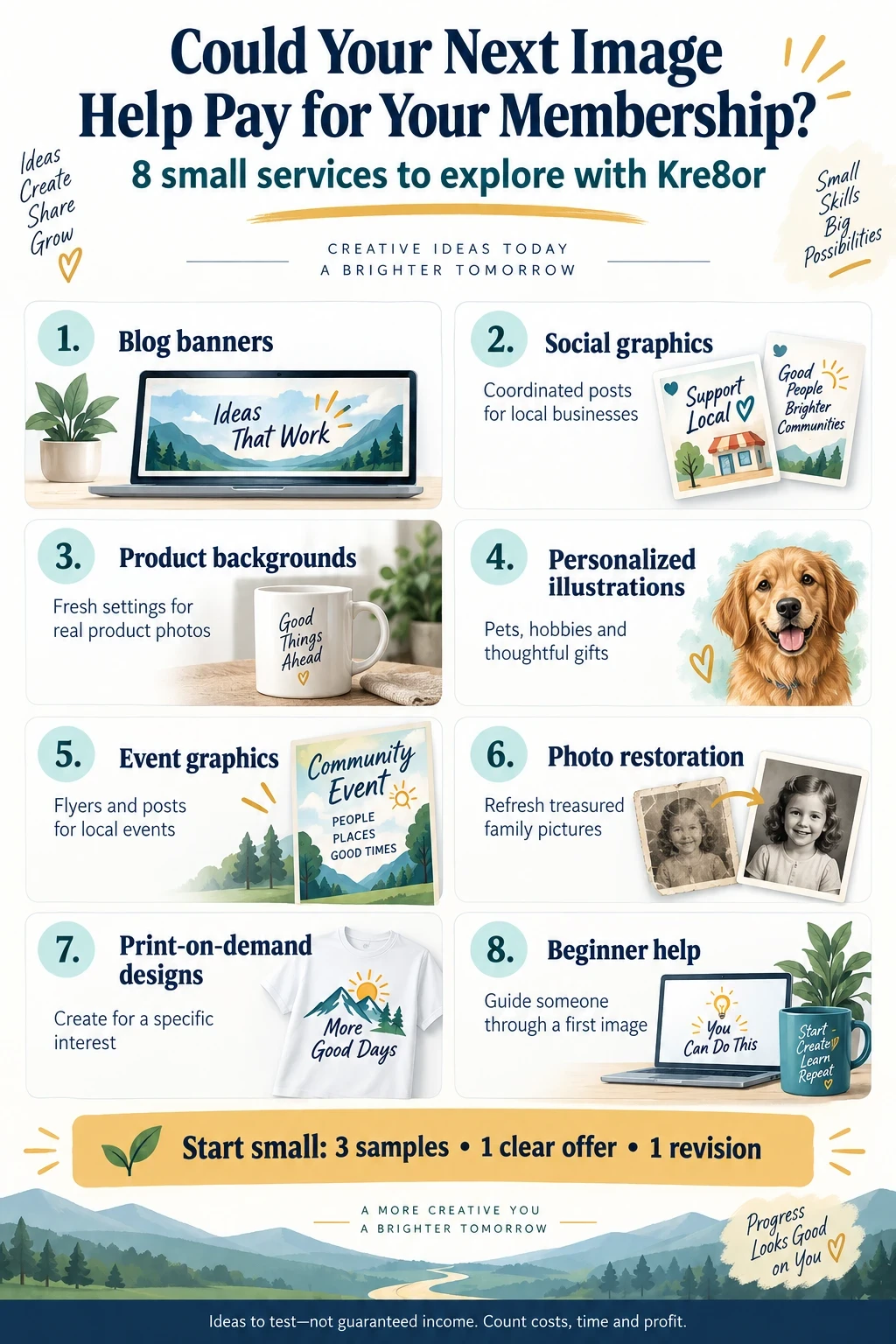 Infographic with offers