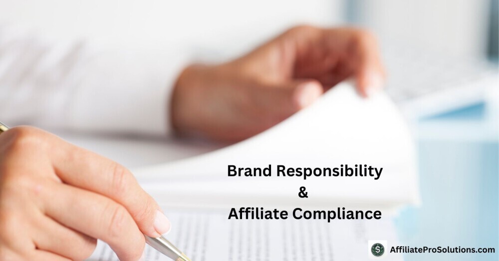 Close-up of a hand holding a document, representing brand responsibility and compliance with affiliate disclosure requirements.