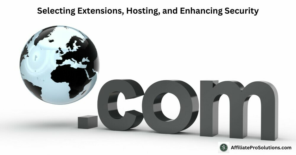 Selecting Extensions, Hosting, and Enhancing Security - How To Choose The Right Domain Name For A Website