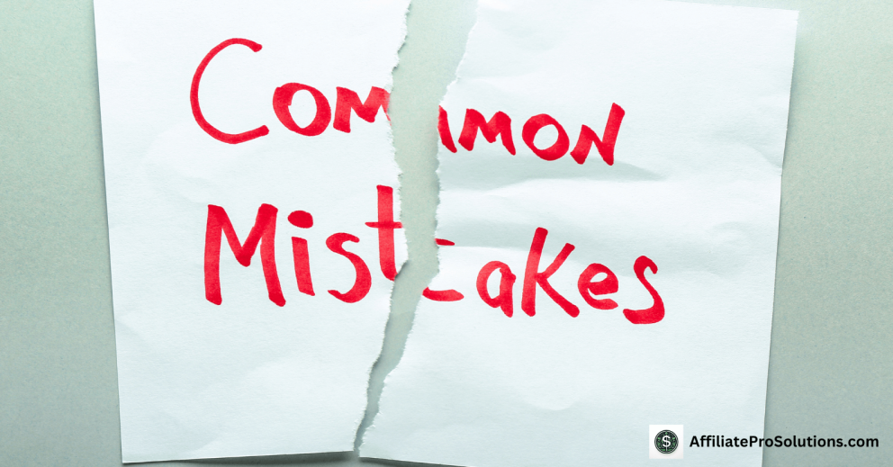 The Common Mistakes - The Affiliate Marketing Mistakes To Avoid