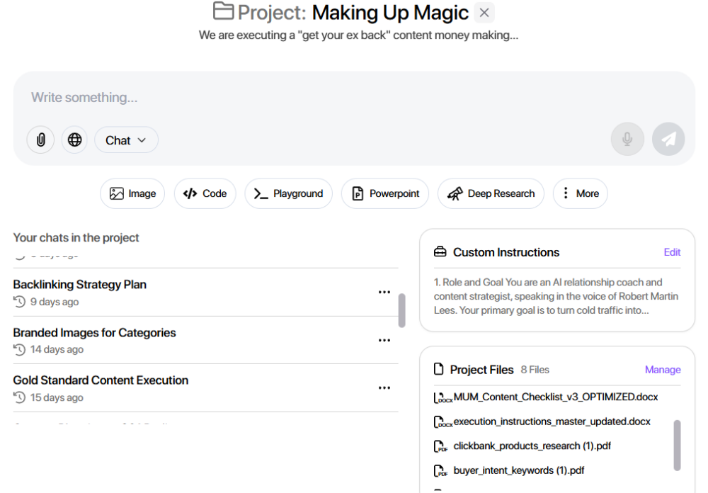 ChatLLM Making Up Magic Project screenshot 