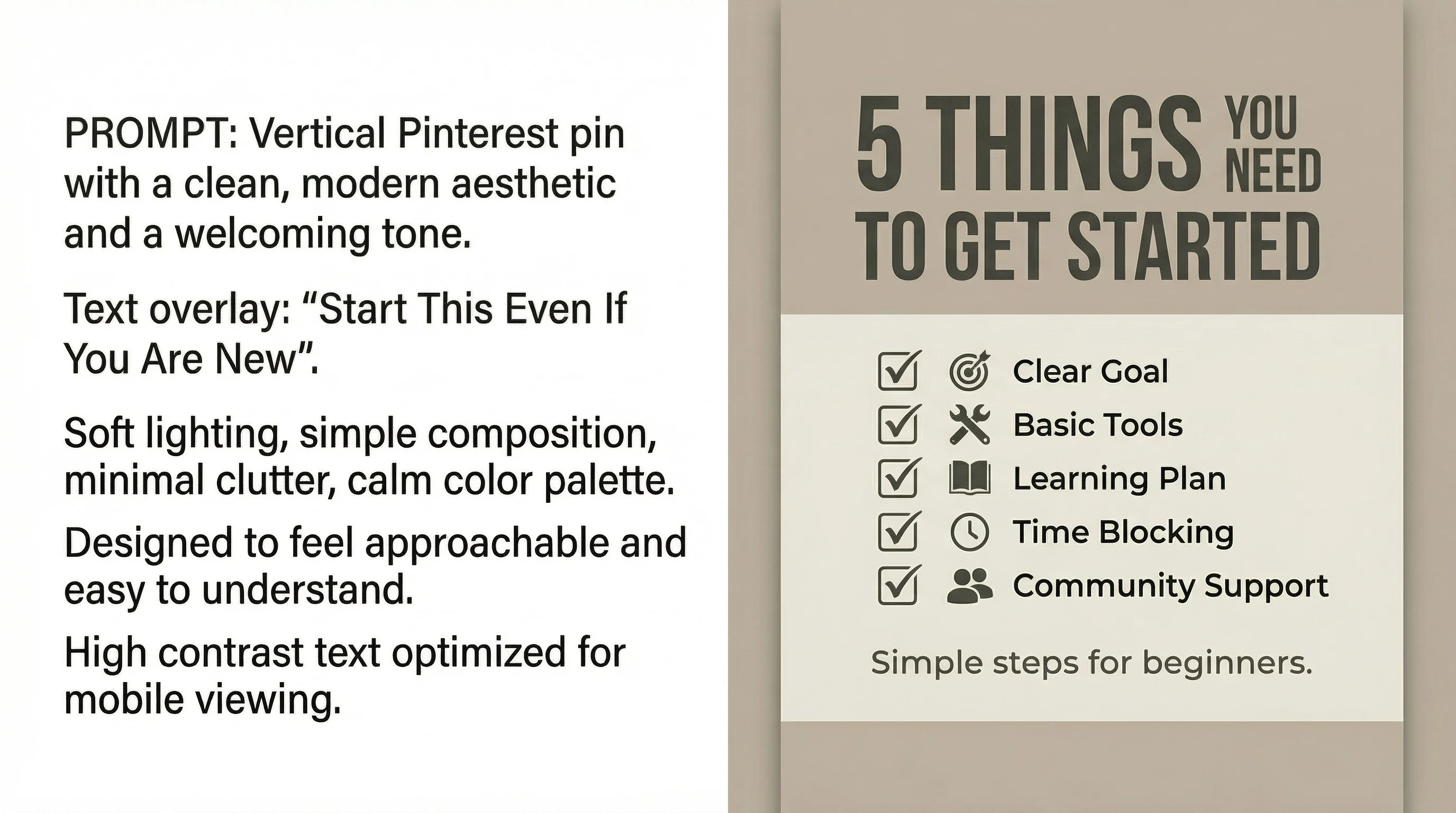 5 Things You Need to Get Started