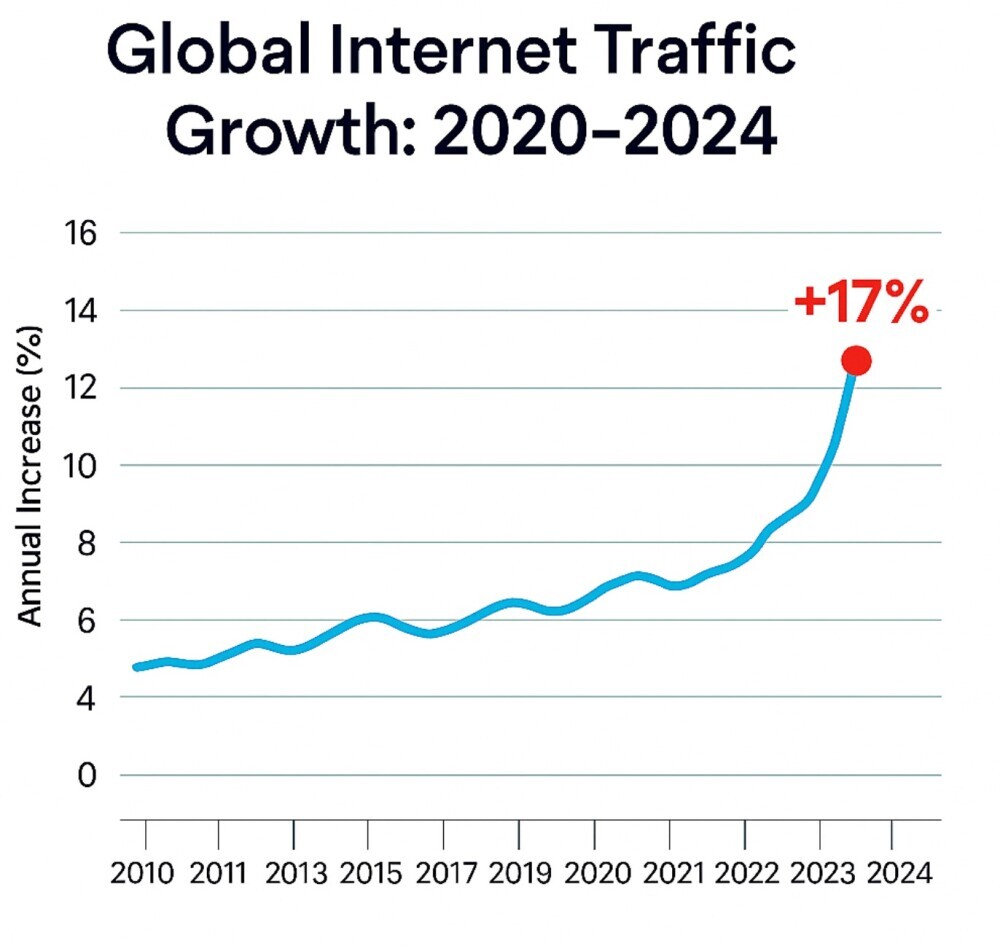 Internet Traffic Growth 17 Percent