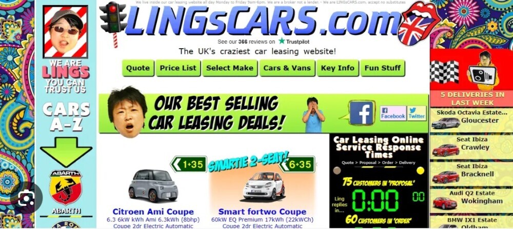 Poor Website Design, Too Busy