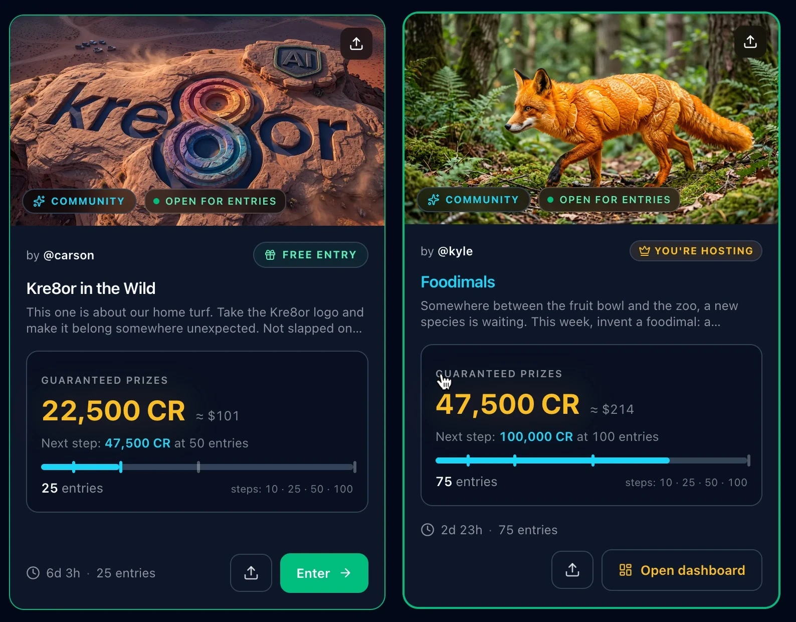 Kre8or.ai Challenges