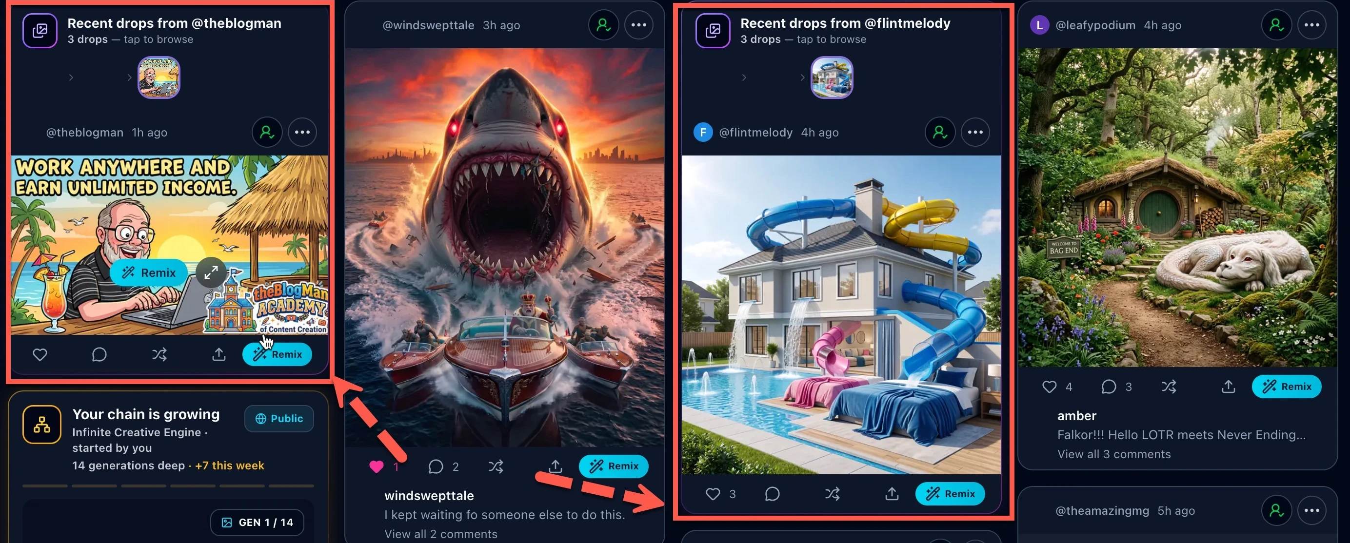 Recent Drops Example