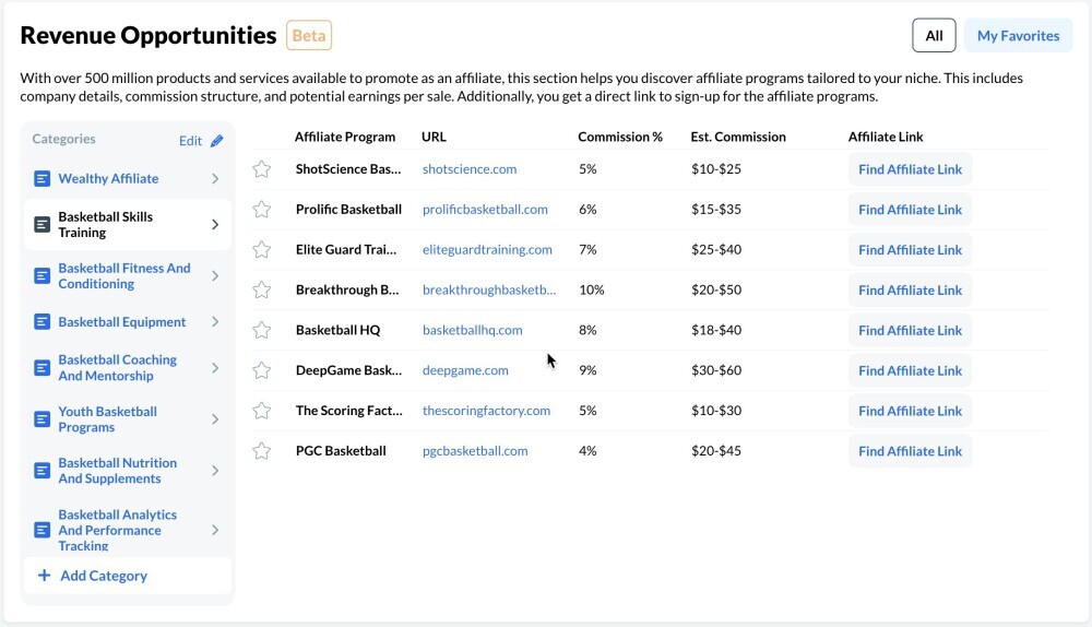 Revenue Opportunities