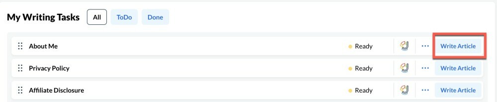 About Me - Write Article