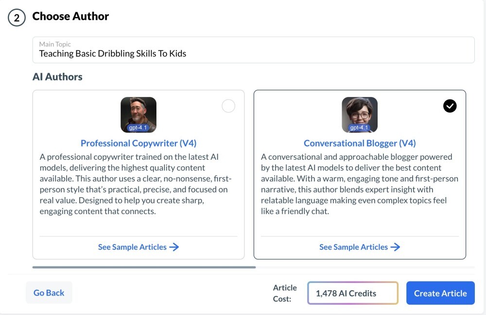 Choose the Author 