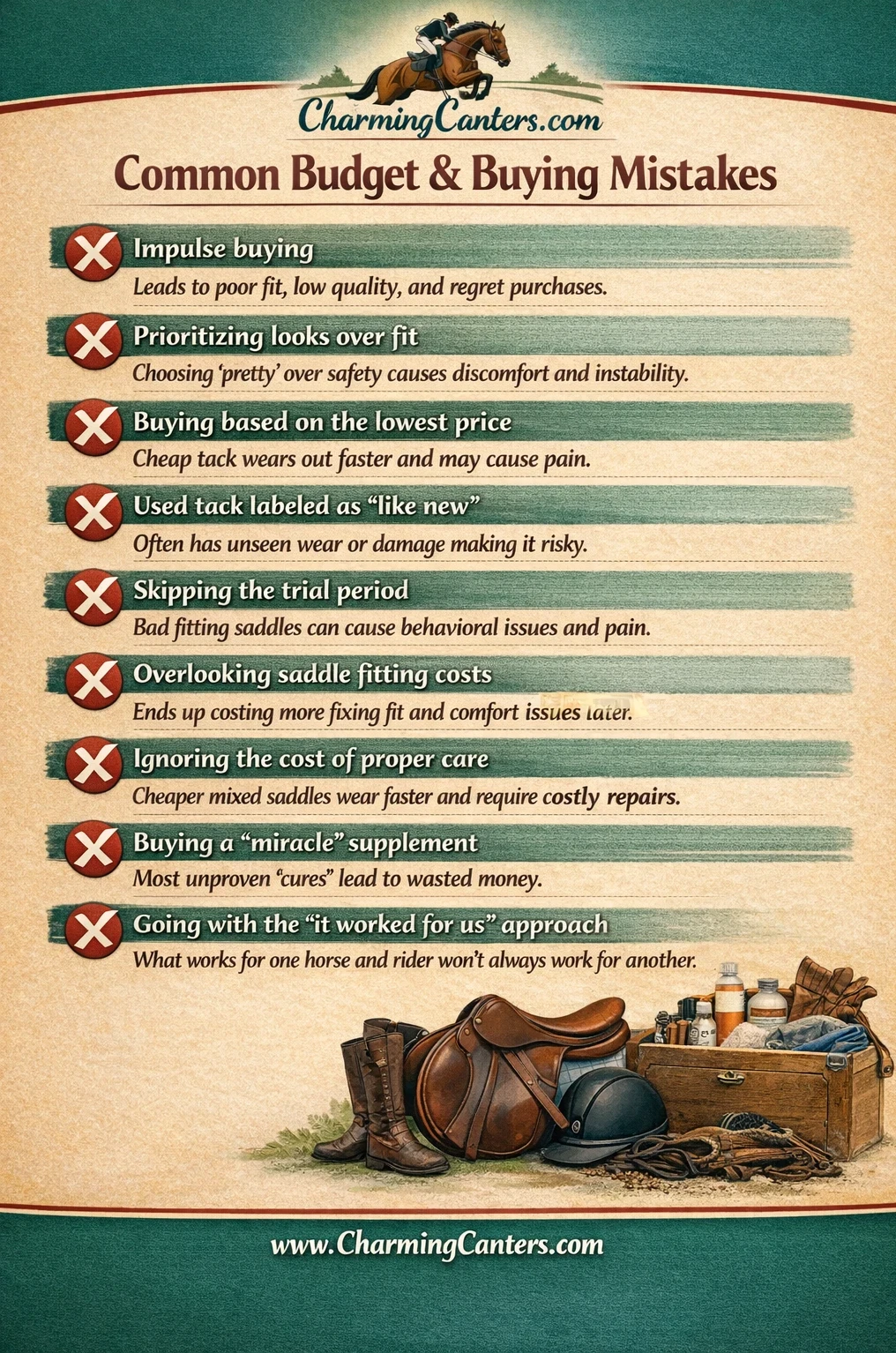 Youth Jumping Saddle Mistakes